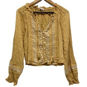 American Eagle Boho Blouse Women Size XL